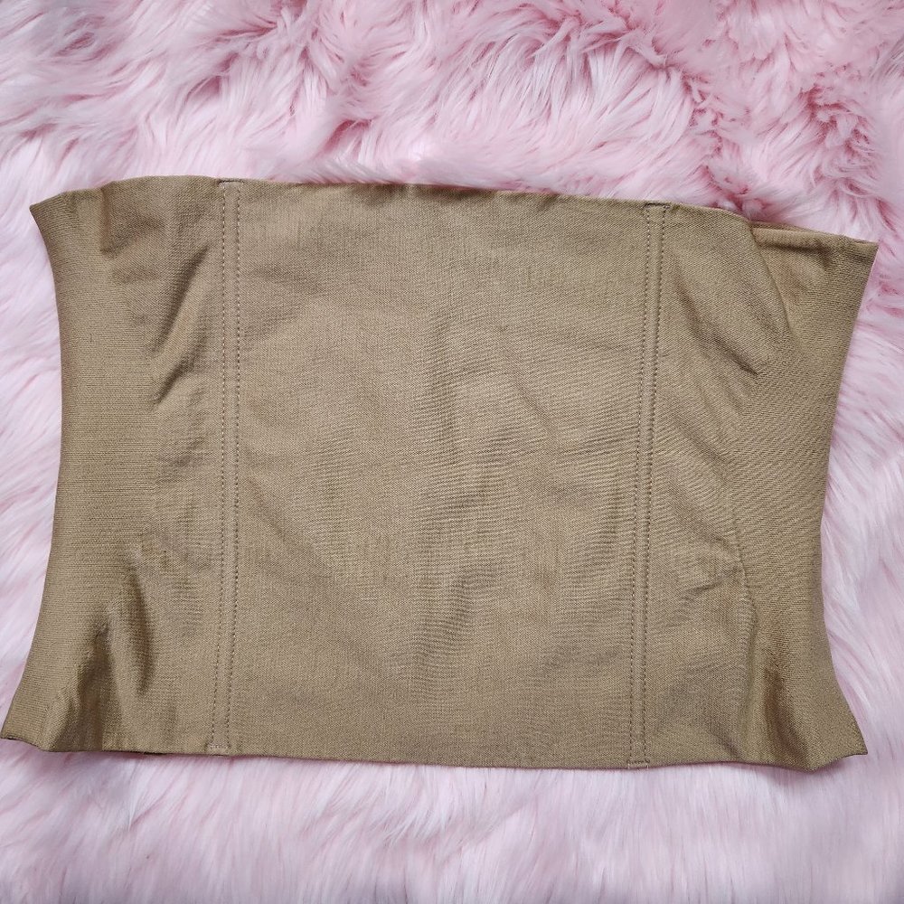 Slimmer's Womens Large Tan Fitted Corset Bustier Waist Cincher